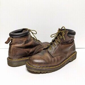 Vintage Dr Martens Boots 939 Ben US Men 9 EU 39 Brown Leather England 90s Y2K
